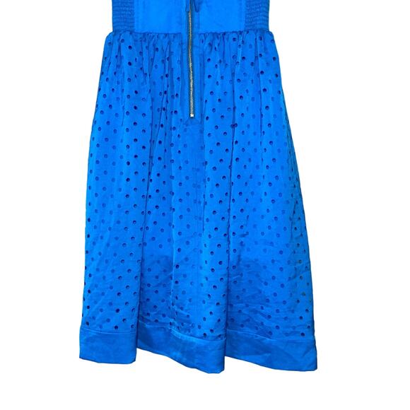 Rebecca Taylor Blue Strapless Eyelet Corset Dress Size 0 As Seen On Taylor Swift - Picture 10 of 16